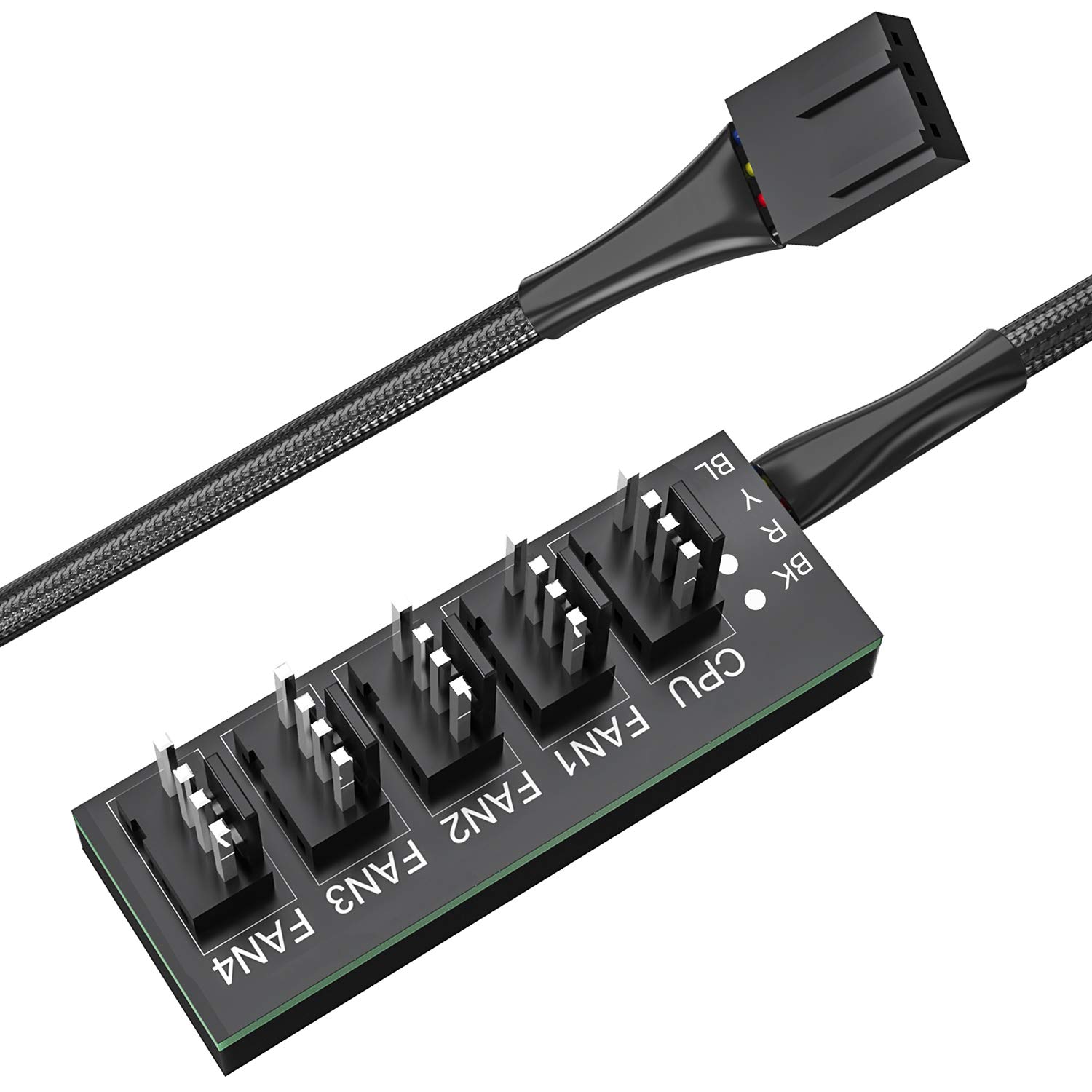 Amazon | ファンケーブル 分岐 PWM 1-5分岐 3ピンと4ピンのファン対応